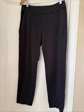 Athleta Black Straight-Leg Pull-On Pants